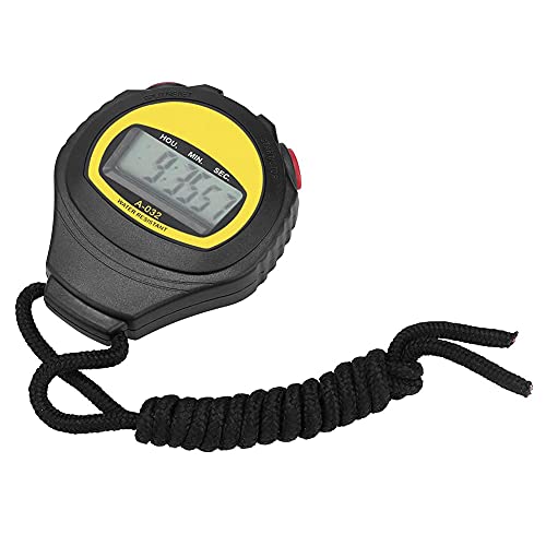 Cyrank Digital Sport Stoppuhr Timer,Handheld Digital Stoppuhr Timer,Sport Stoppuhren Mit Wecker,Countdown Uhr Stoppuhr Sport,Kalender,Woche,Für Trainer,Schiedsrichter,Basketball,Laufen,Schwimmen von Cyrank