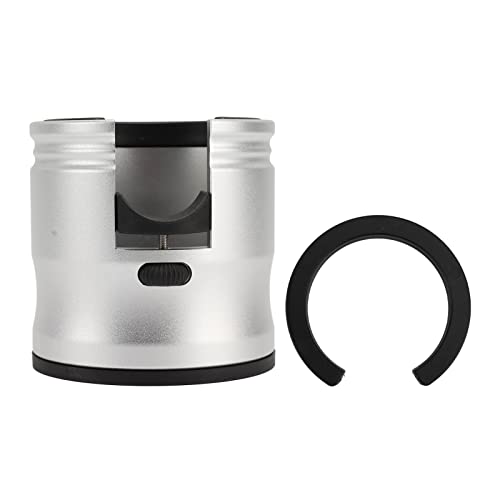 Kaffee-Siebträger-Halter, Espresso-Tamping-Station, Runder Kaffee-Tamper-Ständer aus Aluminiumlegierung, Kaffeepulver-Maker-Rack, Passend Für 51, 54, 58 Mm Espresso-Zubehör(Silber) von Cyrank
