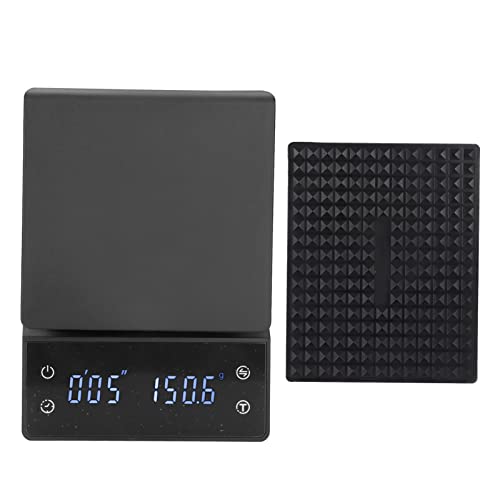 Kaffeewaage Mit Timer, 3 Kg/0,1 G, Hochpräzise Digitale Kaffeewaage, Espressowaage, Elektronische Küchenwaage Mit LED-Touchscreen Zum Kochen, Backen Kaffeewaage Mit Timer, 3 Kg/0,1 G, Hochpräzise Digitale Kaffeewaage, Espressowaage, Elektronische Küchenwaage Mit LED-Touchscreen Zum Kochen, Backen von Cyrank
