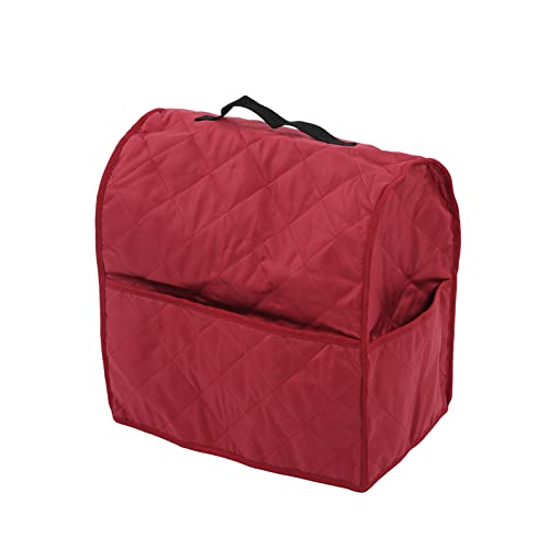 Küchenmaschinen-Abdeckung, Staubschutzhülle mit Tasche, erleichtert die Reinigung von Küchengeräte-Zubehör für Küchenmaschinen (Wine Red) von Cyrank
