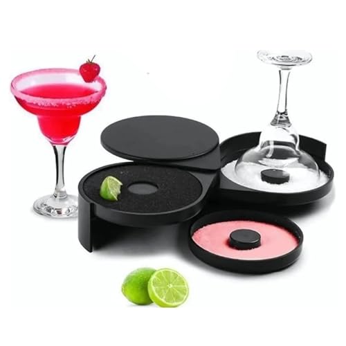 Margarita Salz Rimmer Set, 3-Tier Bar Glas Rimmer für Margarita und Cocktail Salzbox Gewürzbehälter Margarita Zucker Rimmer Schwarz Kunststoff Glas Rimming für Cocktails Bloody Marys und Gimlets Margarita Salz Rimmer Set, 3-Tier Bar Glas Rimmer für Margarita und Cocktail Salzbox Gewürzbehälter Margarita Zucker Rimmer Schwarz Kunststoff Glas Rimming für Cocktails Bloody Marys und Gimlets von Cyrank