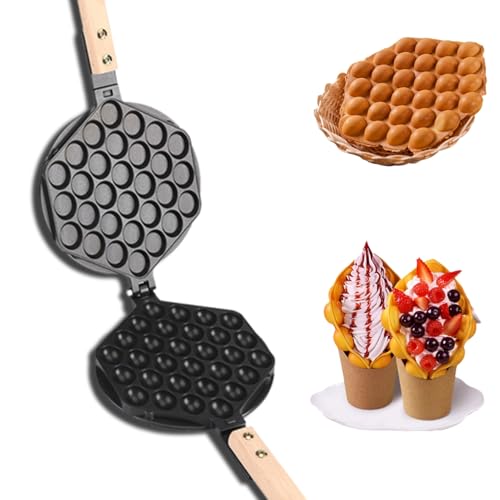 Mini Bubble Waffle Maker, Egg Style Design Pan Tool Egg Bubble Baking Mold Plate Double Side Waffle Maker for Home Breakfast Mini Bubble Waffle Maker, Egg Style Design Pan Tool Egg Bubble Baking Mold Plate Double Side Waffle Maker for Home Breakfast von Cyrank