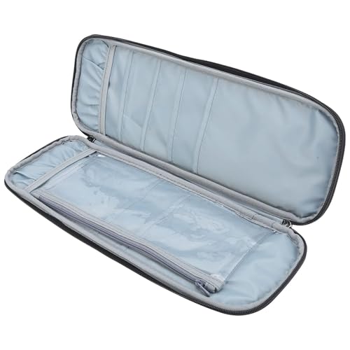 Cyrank Stricknadel-Etui, Stricknadeln Häkelnadeln Aufbewahrung Etui, Reise-Organizer Mit Reißverschluss Für Gerade Stricknadeln, Doppelreißverschluss, Häkelnadel-Etui, Stricken, Häkeln, Zubehör, Grau Cyrank Stricknadel-Etui, Stricknadeln Häkelnadeln Aufbewahrung Etui, Reise-Organizer Mit Reißverschluss Für Gerade Stricknadeln, Doppelreißverschluss, Häkelnadel-Etui, Stricken, Häkeln, Zubehör, Grau von Cyrank