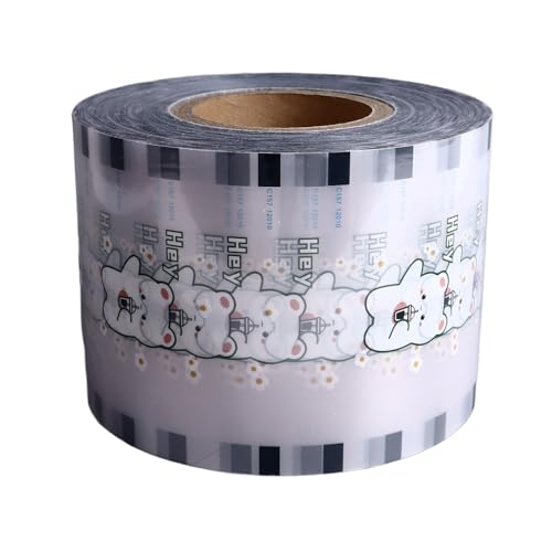 Teetassen-Dichtungsfolie, Sojamilch-Dichtungsfolie, Tassen-Dichtungsfolie, Bubble Boba Milchtee-Deckel-Dichtungsfolie, 90–105 Mm, 3000 Tassen Für PP-Kunststoff- Und Pappbecher Teetassen-Dichtungsfolie, Sojamilch-Dichtungsfolie, Tassen-Dichtungsfolie, Bubble Boba Milchtee-Deckel-Dichtungsfolie, 90–105 Mm, 3000 Tassen Für PP-Kunststoff- Und Pappbecher von Cyrank