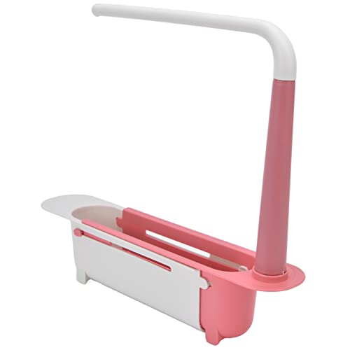 Kitchen Sink Organiser Storage Rack with Expandable Telescopic Holder and Sponge Caddy, 2-in-1 Teleskop-Spülbecken-Aufbewahrungsregal, Rutschfester Teleskop Spülbecken Organizer, Spüle Organizer von Cyrank