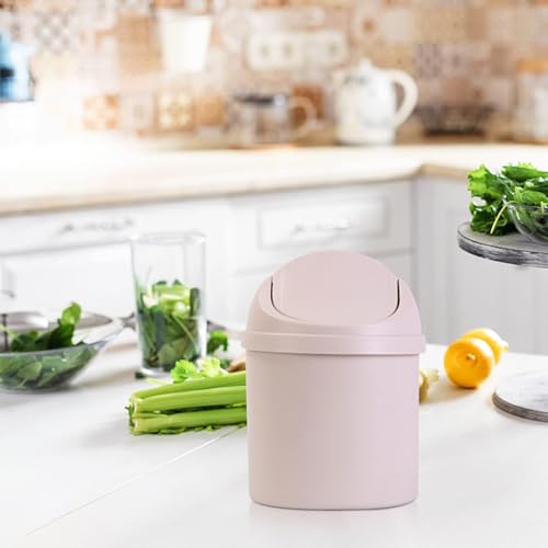 Tischmülleimer Mit Schwingdeckel, PP Tischabfalleimer Klein Mini Desktop-Mülleime Wiederverwendbarer Mini Mülleimer Aus Kunststoff Winziger Mülleimer Für Zuhause, Küche, Schminktisch, Schlafzimmer Tischmülleimer Mit Schwingdeckel, PP Tischabfalleimer Klein Mini Desktop-Mülleime Wiederverwendbarer Mini Mülleimer Aus Kunststoff Winziger Mülleimer Für Zuhause, Küche, Schminktisch, Schlafzimmer von Cyrank