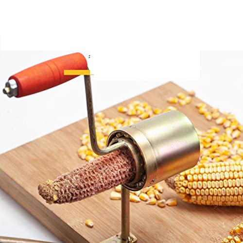 Trockener Maisschäler Für Popcorn, Handkurbel-Maisdrescher, Befestigt auf Einem Holzbrett, Schnelles Maiskolben-Stripper-Werkzeug Für Bauernhöfe Und Familien von Cyrank