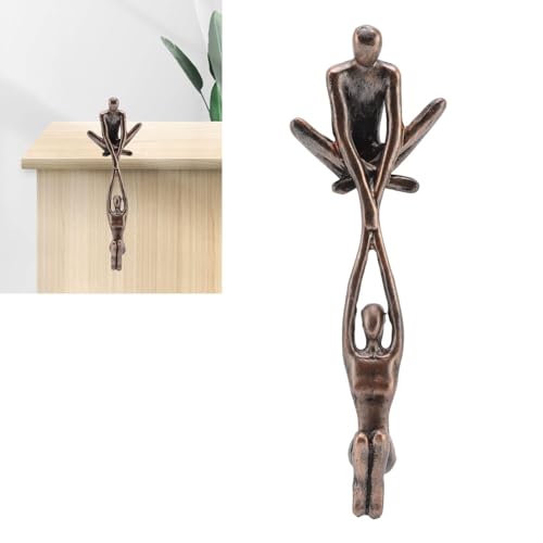 Zeitgenössische Paar Statue Figuren, Hebende Frau Kunstharz Abstrakte Süße Figuren Kleine Ungewöhnliche Skulpture Dekofiguren Vintage Statue Romantische Skulpturen Orament Für Desktop-Schlafzimmer von Cyrank