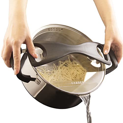 Cyrder Pastatopf aus Edelstahl, Induktions-Nudeltopf mit Sieb, leicht zu färben, perfekt für Einzelpersonen und Paare, spülmaschinenfest, 3 l Cyrder Pastatopf aus Edelstahl, Induktions-Nudeltopf mit Sieb, leicht zu färben, perfekt für Einzelpersonen und Paare, spülmaschinenfest, 3 l von Cyrder