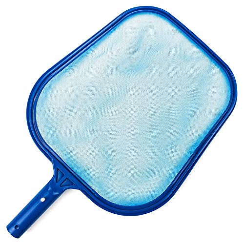 Cysincos Schwimmbad Netz PoolReinigung Kescher Schwimmbad Blatt Skimmer Netz Pool Reinigungsset mit Kescher-Aufsatz Oberflächenkescher blau von Cysincos