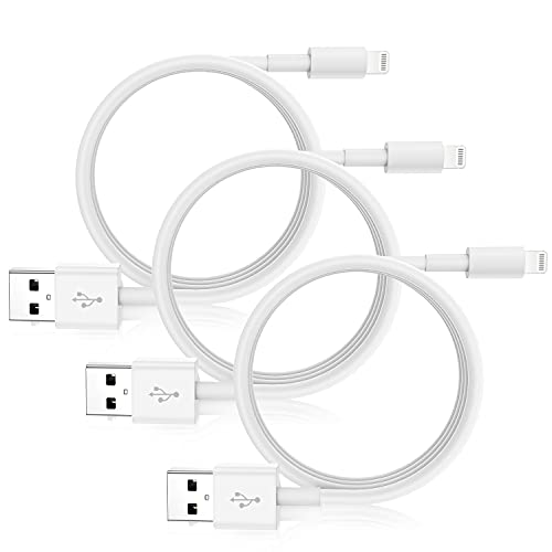 CyvenSmart iPhone-Ladekabel, 3 Stück, 1,8 m, Apple MFi-zertifiziertes Ladegerät, Lightning-auf-USB-Kabel, kompatibel mit iPhone 12/11 Pro/11/XS MAX/XR/8/7/6s/6/plus, iPad Pro/Air/Mini, iPod von CyvenSmart