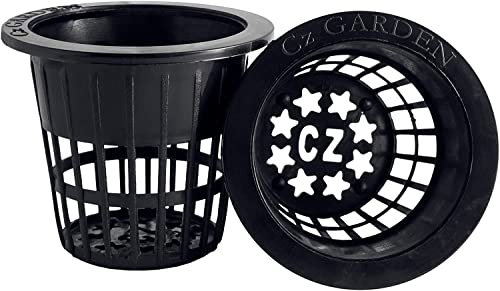5,1 cm Netz-Töpfe, strapazierfähig, rund, breiter Rand, Design – Orchideen, Hydrokultur, Aquaponik, Schlitznetz, für Kratky Einmachgläser mit breiter Öffnung von Cz Garden Supply