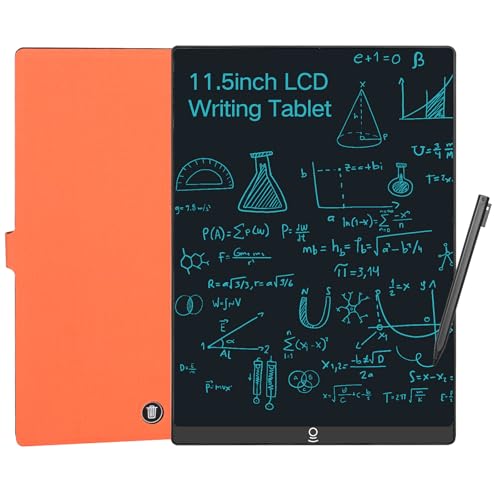 Czemo LCD schreibtafel 11.5 Zoll mit Schutzhülle, Wiederverwendbar LCD-schreibtafeln Erwachsene, Digitales Schreibtablett Zaubertafel für Büro, Klassenzimmer, Memo, Notizen, Skizzen,Einfarbig von Czemo