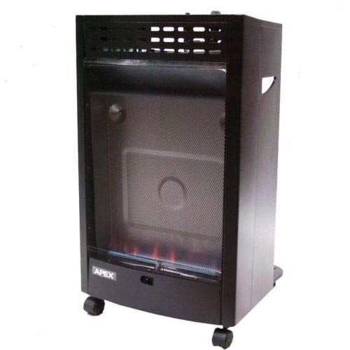 D&L Gasheizer Blue Flame 4200W Gasofen 4,2kw Zeltheizung AWZ - Piezozündknopf, Regeldrehknopf (Min./Max.), inkl. Gasschlauch, Gasregler, Flaschenhalterung (bis 11 kg), Rollen, Thermische Sicherung von D&L