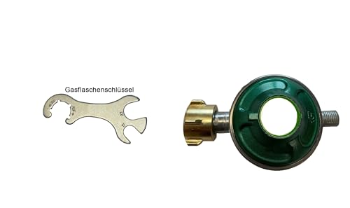 Regler 50 mbar + Gasflaschenschlüssel von D/H