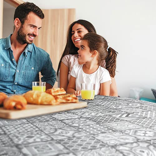 D-C-TABLE Tischdecke, Wachs, rund, Manhattan Visbi 150 cm von d-c-fix