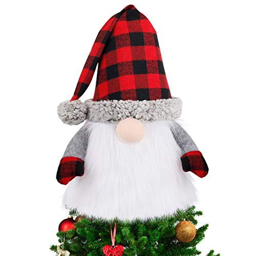 D-FantiX Zwerg Weihnachtsbaumspitze, 69,5 cm groß, schwedische Tomte Zwerg Weihnachten Ornamente Santa Zwerge Plüsch skandinavische Weihnachtsdekorationen Urlaub Home Decor mit Plaid Hut D-FantiX Zwerg Weihnachtsbaumspitze, 69,5 cm groß, schwedische Tomte Zwerg Weihnachten Ornamente Santa Zwerge Plüsch skandinavische Weihnachtsdekorationen Urlaub Home Decor mit Plaid Hut von D-FantiX