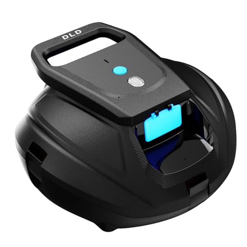 D L D Poolroboter mit eingebautem Akku mit 4000 mAh, 44,4 Wh, Laufzeit 130 Minuten, schwarz von D L D