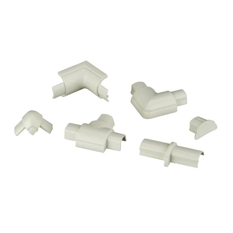 D-Line Design Kabelkanal Zubehör-Set 16x8mm weiß, 13-teilig von D-Line Design