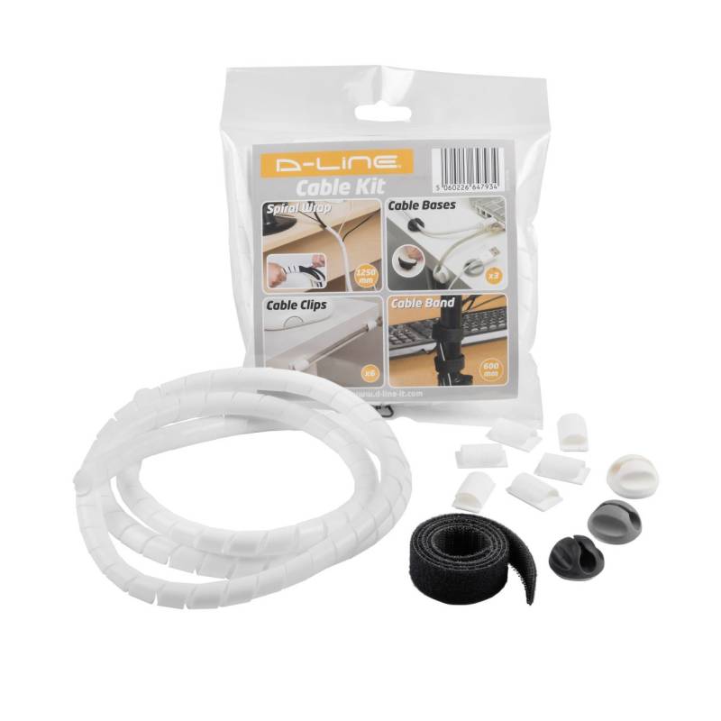 D-Line Kabelmanagement-Set weiß 11-teilig von D-Line Design