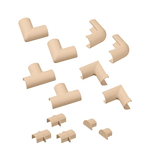 D-Line CLOAP2010M Micro+ Kabelkanal Clip-Over Verbindungsstücke Multipack, Aufsteckbare Verbindungsstücke, Verbinden Sie mehrere 20x10mm Kabelkanäle - 13-teiliges Kabelkanal Zubehör Set - Magnolia D-Line CLOAP2010M Micro+ Kabelkanal Clip-Over Verbindungsstücke Multipack, Aufsteckbare Verbindungsstücke, Verbinden Sie mehrere 20x10mm Kabelkanäle - 13-teiliges Kabelkanal Zubehör Set - Magnolia von D-Line