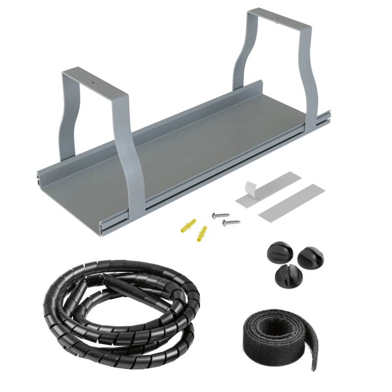 D-Line Kabelkanal-Set für Schreibtische von D-Line