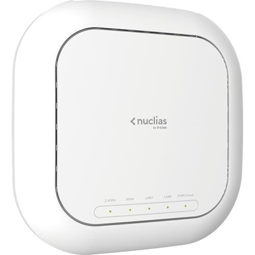 D-Link DBA-2520P Wireless AC1900 Wave 2 Dualband PoE Cloud Managed Access Point (2,4/5 Ghz, 1900 Mbit/s, 802.11ac, MU-MIMO, Wand/Deckenmontage) von D-Link