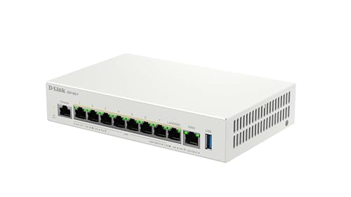 D-Link DBR-600-P Business PoE-Router – 2,5G Dual-WAN-VPN-Router mit 8× PoE+ Ports (123 W), Multi-WAN-Lastverteilung, Firewall-Sicherheit, AP-Management – Ideal für kleine Büros & Cafés von D-Link
