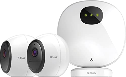 D-Link DCS-2802KT-EU mydlink Pro 2er Set WiFi Full HD Überwachungskameras (Alexa & Google kompatibel, 140 Grad Blickwinkel, Nachtsicht, Wetterfest, inklusive Premium Abo für Cloud Aufzeichnung) von D-Link