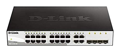 D-Link DGS-1210-20 Managed Smart Switch (20 Ports, davon 16 x 10/100/1000 Mbit/s Ports und 4 x SFP-Ports) von D-Link