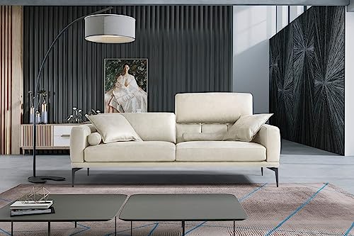 D-MOVE, Leather, Grau, 3 Seater Sofa von D-MOVE