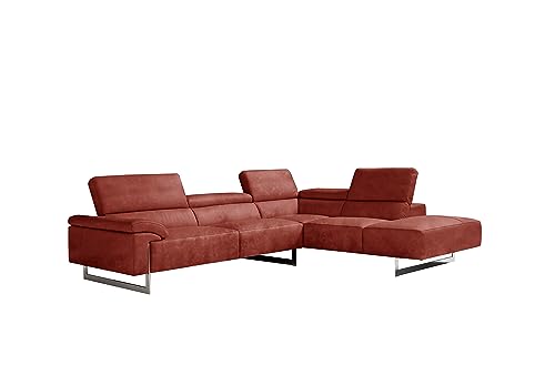 D-MOVE Ecksofa, Metall, Marsala, Numerieke lengte von D-MOVE