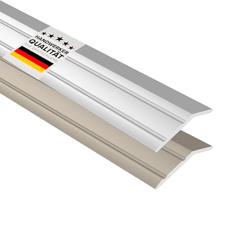 D-TACK Übergangsprofil Höhenausgleich selbstklebend | Höhe 4 mm | Länge 2,7 m | Silber | Übergangsschiene für Bodenbeläge | Höhenausgleichsprofil aus eloxiertem Aluminium | Abschlussprofil Rampe D-TACK Übergangsprofil Höhenausgleich selbstklebend | Höhe 4 mm | Länge 2,7 m | Silber | Übergangsschiene für Bodenbeläge | Höhenausgleichsprofil aus eloxiertem Aluminium | Abschlussprofil Rampe von D-Tack