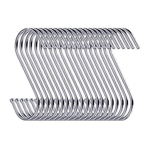 Swatowot 40 Pack S-Form Haken zum Aufhängen 9 cm Kleiderbügel für Küche, Bad, Schlafzimmer und Büro Swatowot 40 Pack S-Form Haken zum Aufhängen 9 cm Kleiderbügel für Küche, Bad, Schlafzimmer und Büro von D-buy