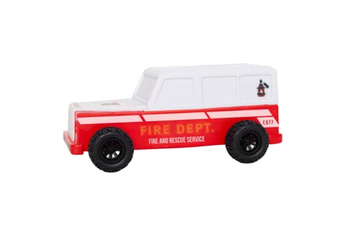 [D]hink DHINK LED Nachtlicht Kinder Feuerwehrauto Nachtlampe für Babyzimmer Kinderzimmer mit Timer und Farbwechsel DHINK507-01 Weiß Rot von [D]hink