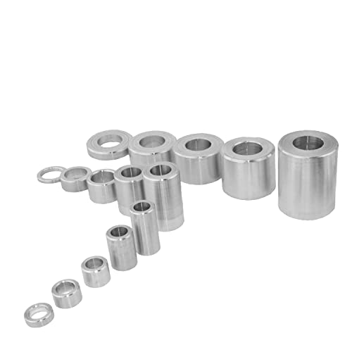 D´s Items® | Abstandshülsen - 8x4,3x10 - Aluminium - [5 Stück] - | Distanzhülsen | Distanzbuchsen | Distanzrohre | Abstandhalter | Abstandsbuchsen | Schildhalter von DERING® von D´s Items