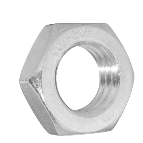 D´s Items® | Sechskant-Muttern (niedrig, mit Fase) - M24 - DIN 439 - Edelstahl A2 - [2 Stück] - | Kontermuttern | Halbmuttern | Flachmuttern V2A von D´s Items
