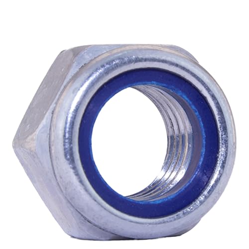D´s Items® | Sicherungsmuttern - M18 - DIN 985 - Edelstahl A2 - [10 Stück] - | Klemmmuttern | Stoppmuttern | Selbstsichernde Sechskantmuttern V2A von D´s Items