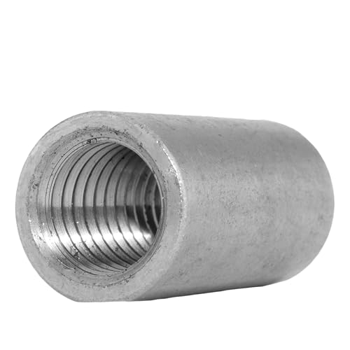 Gewindemuffe M12 X 50 Rund, Edelstahl A2 (1 Stück) - Verbindungsmuffe Langmutter Abstandshalter Distanzmutter von D´s Items