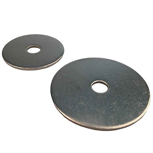 Karosseriescheiben für M10 (10,5 X 50) Edelstahl A2 (5 Stück) - Große Unterlegscheiben V2A Kotflügelscheiben von D´s Items
