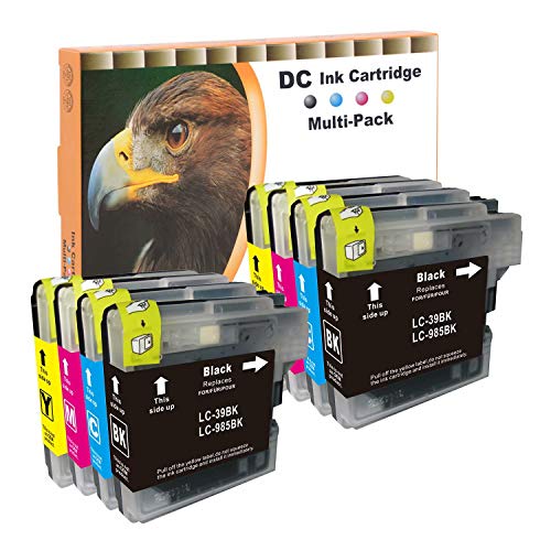 D&C 8x Druckerpatronen Kompatibel für Brother LC-985 BK XL für Brother DCP-J 315 X DCP-J 415 DCP-J 515 W MFC-J 220 MFC-J 265 W MFC-J 270 W MFC-J 280 W MFC-J 410 Series MFC-J 415 W DCP-J 125 DCP-J 140W von D&C