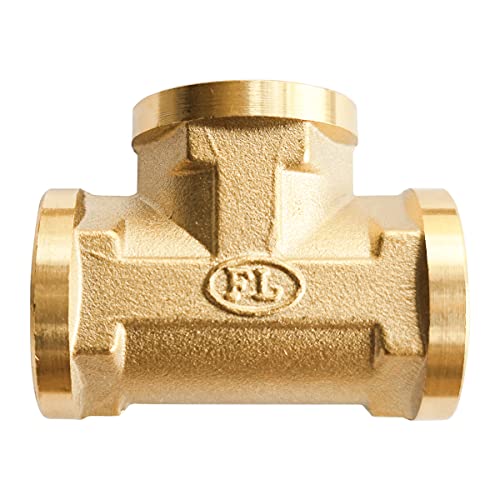 D&DHardware T-Stück Messing 1/2 Zoll Innengewinde,Gewindefitting,T-stück IGxIGxIG aus Messing,Messing Fittings für Heizung Trinkwasseranlage geeignet von D&DHardware