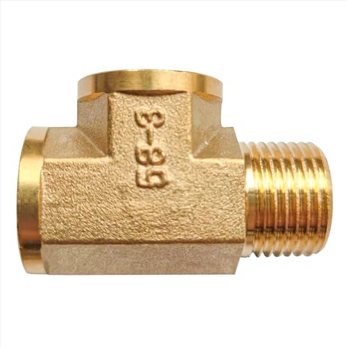 D&DHardware T-Stück Messing 1/2 Zoll Innengewinde,Gewindefitting T-stück AGxIGxIG aus Messing,Messing Fittings für Heizung Trinkwasseranlage geeignet von D&DHardware