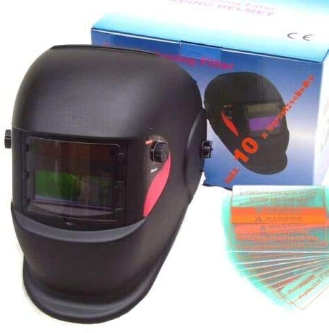Automatik Schweißhelm DIN 9-13 incl. 10 Ersatzgläser Schweißschirm Schweißschild, Solar Schweißhelm Schweißmaske Schweißermaske AWZ Automatik Schweißhelm DIN 9-13 incl. 10 Ersatzgläser Schweißschirm Schweißschild, Solar Schweißhelm Schweißmaske Schweißermaske AWZ von D&L