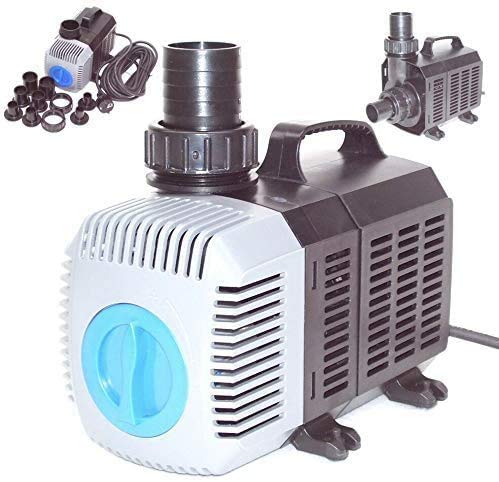 D&L Teichpumpe SuperECO Bachlaufpumpe Filterpumpe Teichfilter Wasser Skimmer Pumpe 55045 6500L AWZ von D&L