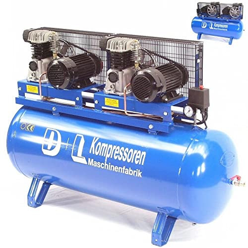 D&L Werkstattkompressor Duo 1200L 2x600/11/270D 8PS Druckluft Kompressor 400V Kolben AWZ D&L Werkstattkompressor Duo 1200L 2x600/11/270D 8PS Druckluft Kompressor 400V Kolben AWZ von D&L