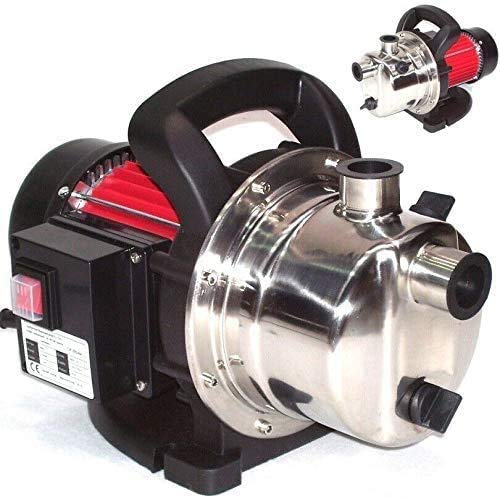 Gartenpumpe 1200W Wasserpumpe Pumpe 44321 Kreiselpumpe Regenwasserpumpe Teichpumpe Hauswasserwerk Jet-Pumpe AWZ Wassereinfüllschraube, Wasserablassschraube von D&L