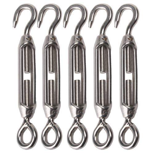 VEDA Spannschloss M4 aus 304 Edelstahl – Seilspanner Haken Öse – Robuste Befestigung für Drahtseile, Sonnensegel und Gartenbauprojekte VEDA Spannschloss M4 aus 304 Edelstahl – Seilspanner Haken Öse – Robuste Befestigung für Drahtseile, Sonnensegel und Gartenbauprojekte von VEDA