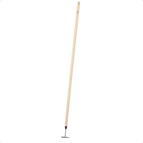 D&O Fugenkratzer (geschmiedeter Borstahl) mit Stiel aus Eschenholz, Gesamtlänge: 149 cm, Maße Klinge: 9,5 x 1,5 cm, ideal zum rückenschonenden Entfernen von Unkraut, Gras und Moos von D&O