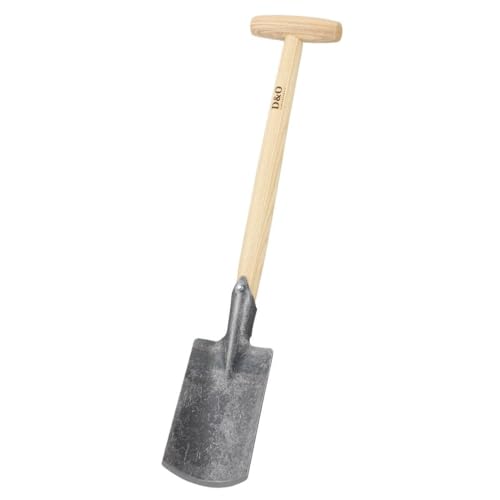 D&O Handspaten mit T-Stiel aus Borstahl, angeschliffenes Blatt, Gesamtlänge 58 cm Perfekt für sämtliche Gartenarbeiten, Schaufel, Campingschaufel, Multifunktionsschaufel, Gartenschaufel von D&O